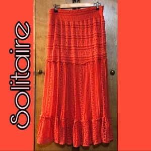 Solitaire Coral Lace skirt